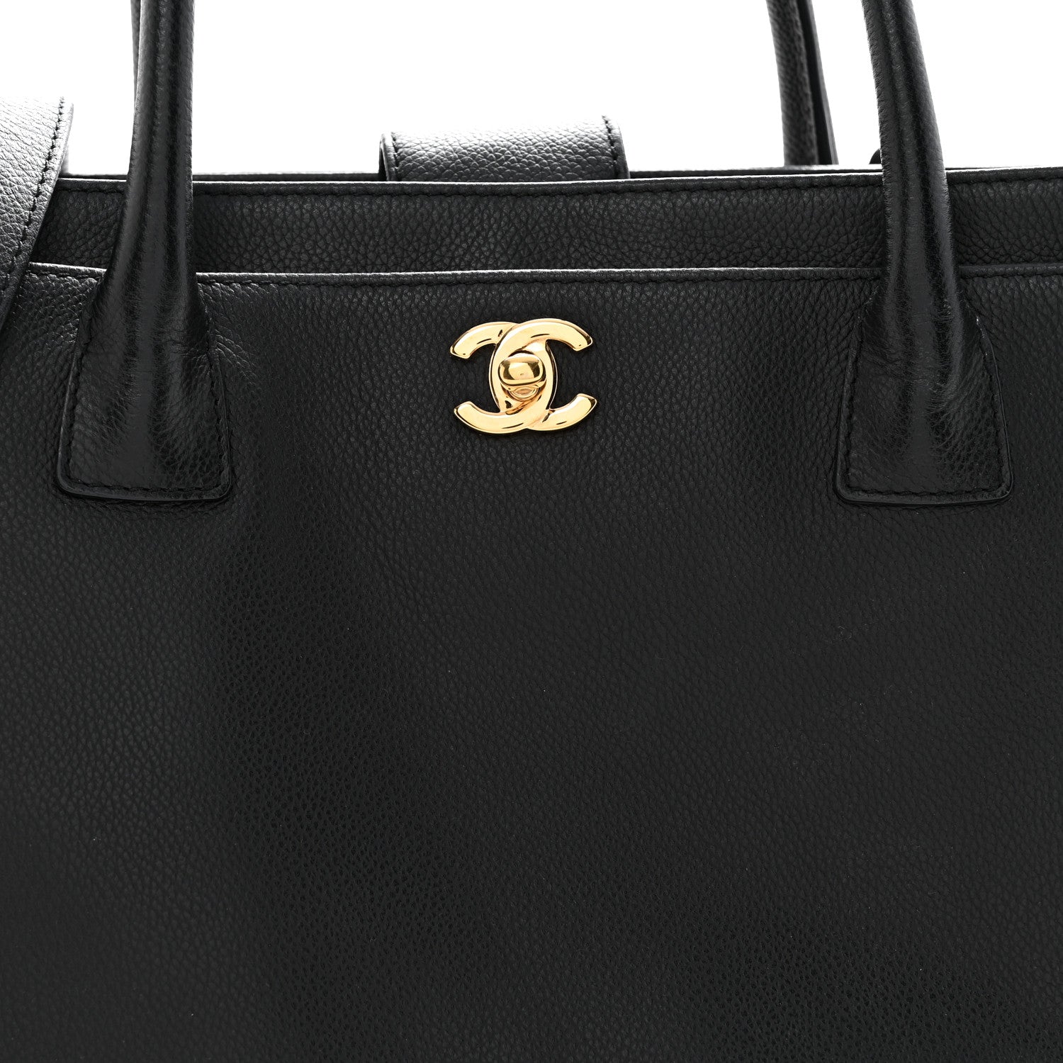 Chanel Calfskin Cerf Executive Shopper Tote Black 9 of 16