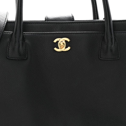 Chanel Calfskin Cerf Executive Shopper Tote Black 9 of 16
