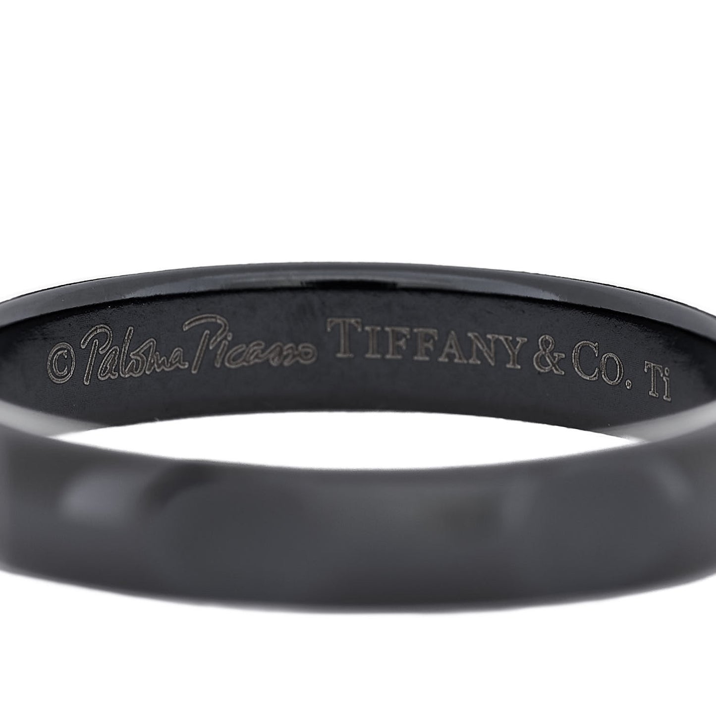 Titanium Narrow Paloma Picasso Groove Band Ring 63 10.5