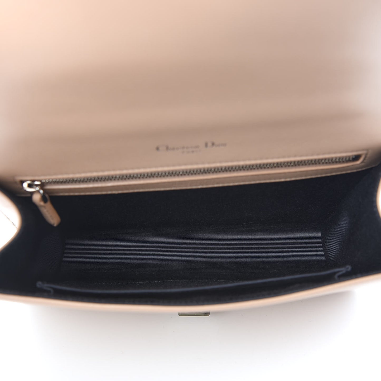 Lambskin Medium Diorama Flap Bag Nude