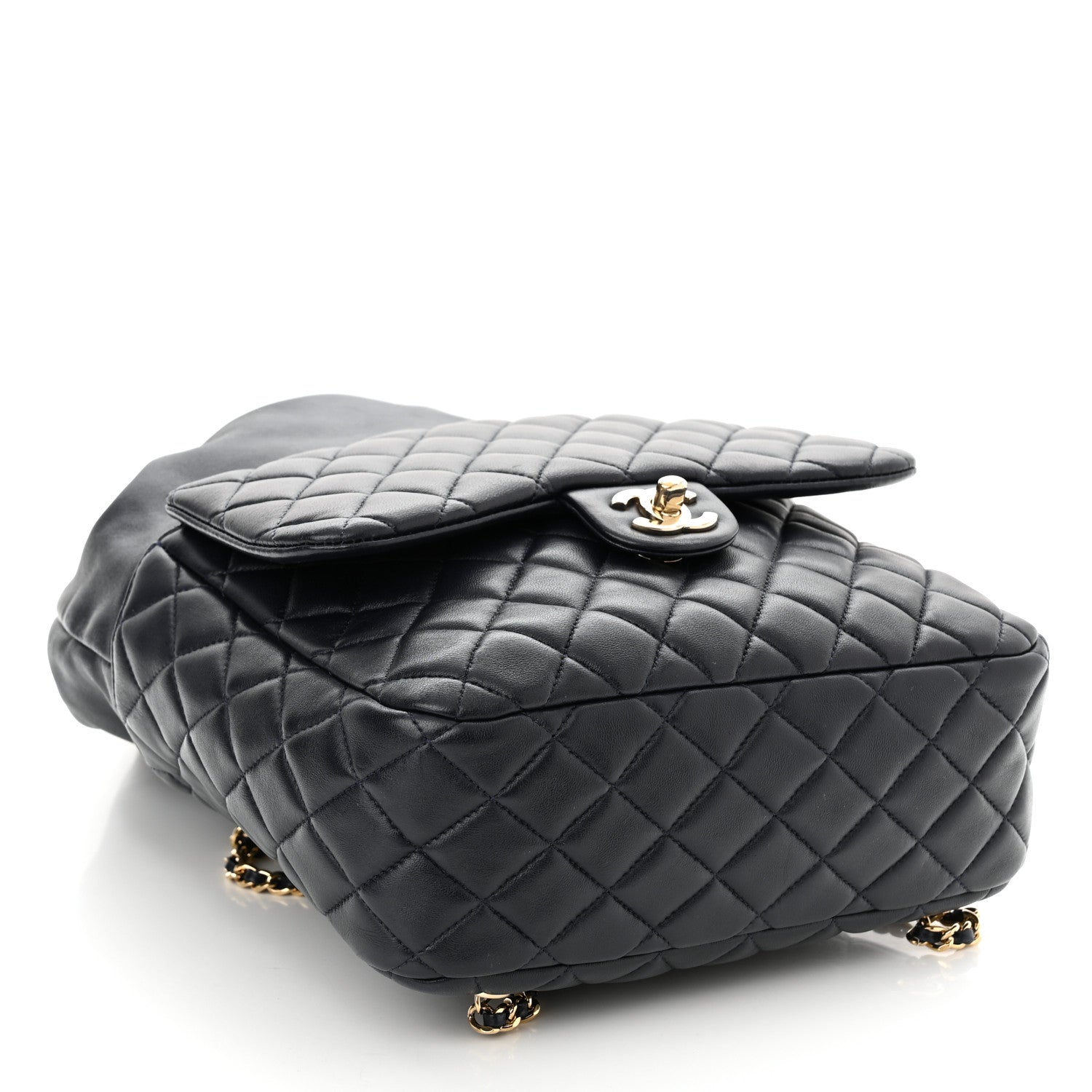 Chanel Lambskin Quilted Large In Seoul Backpack Navy 4 of 11