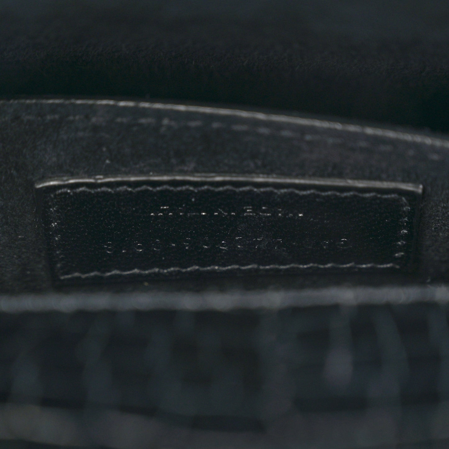 Calfskin Crocodile Embossed Medium Monogram Sunset Black