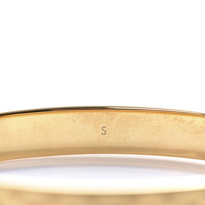 Louis Vuitton Brass Monogram Nanogram Cuff S Gold 5 of 7