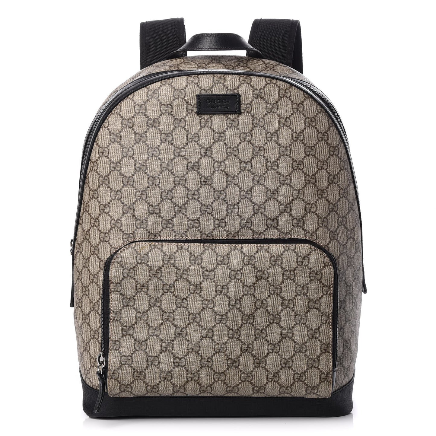 GG Supreme Monogram Medium Backpack Black