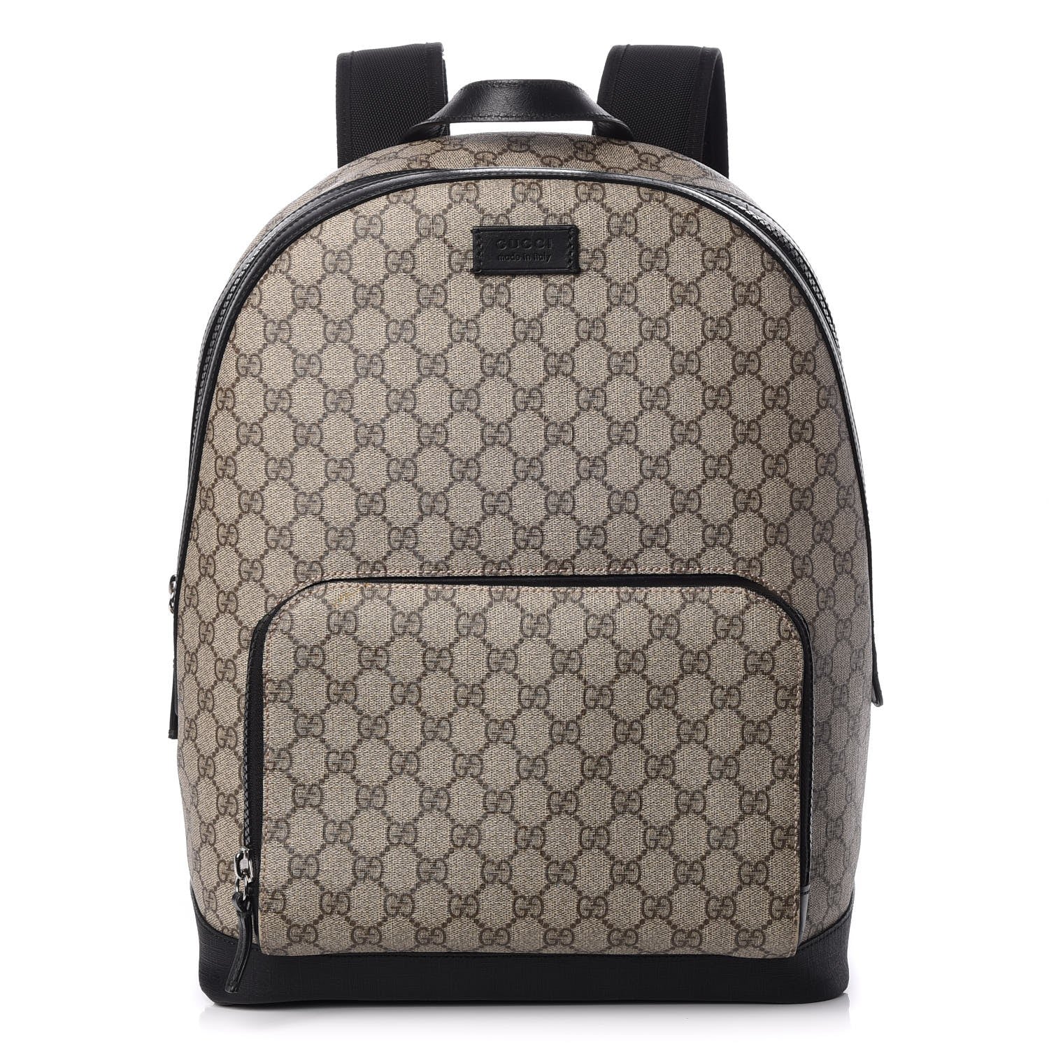 Gucci GG Supreme Monogram Medium Backpack Black 1 of 8