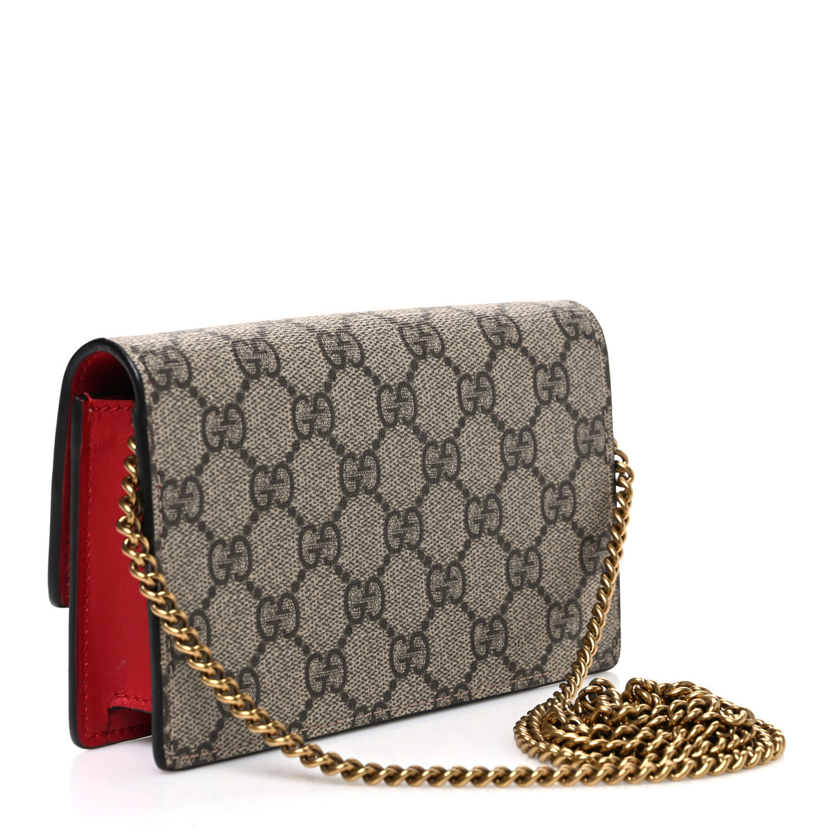 GG Supreme Monogram Mini Cherry Chain Bag