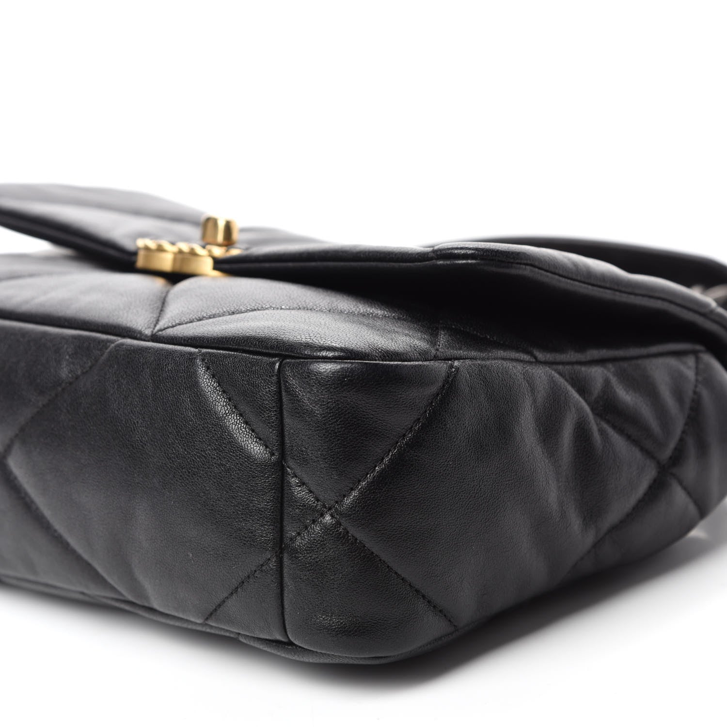 Chanel Goatskin Quilted Medium Chanel 19 Flap Black 7 of 11