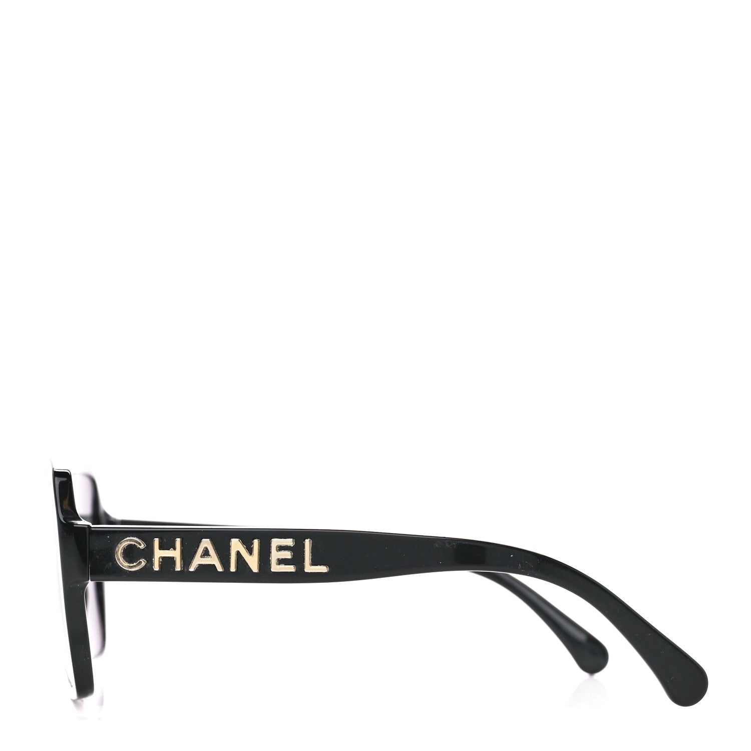 Chanel Acetate Polarized Square Sunglasses 5408 Black 3 of 8