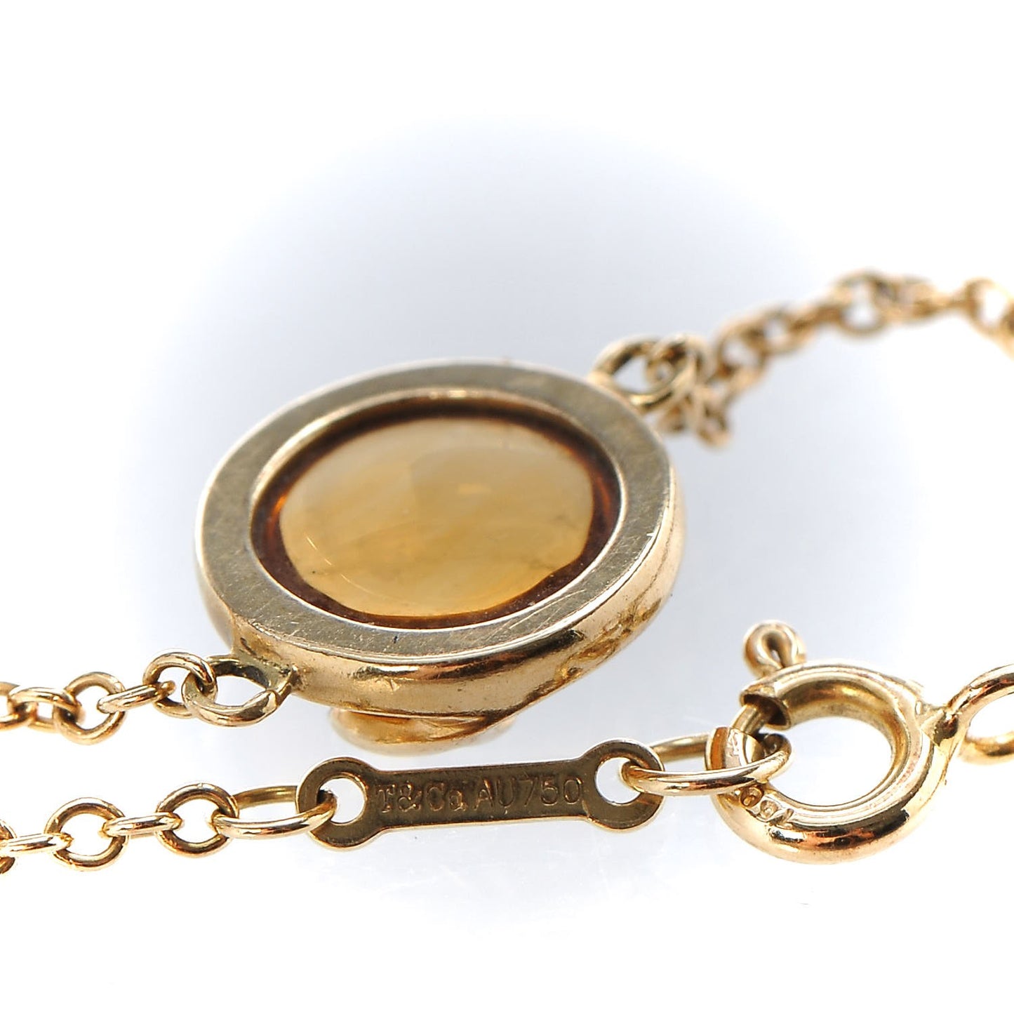 18K Yellow Gold Citrine Paloma Picasso Olive Leaf Bracelet