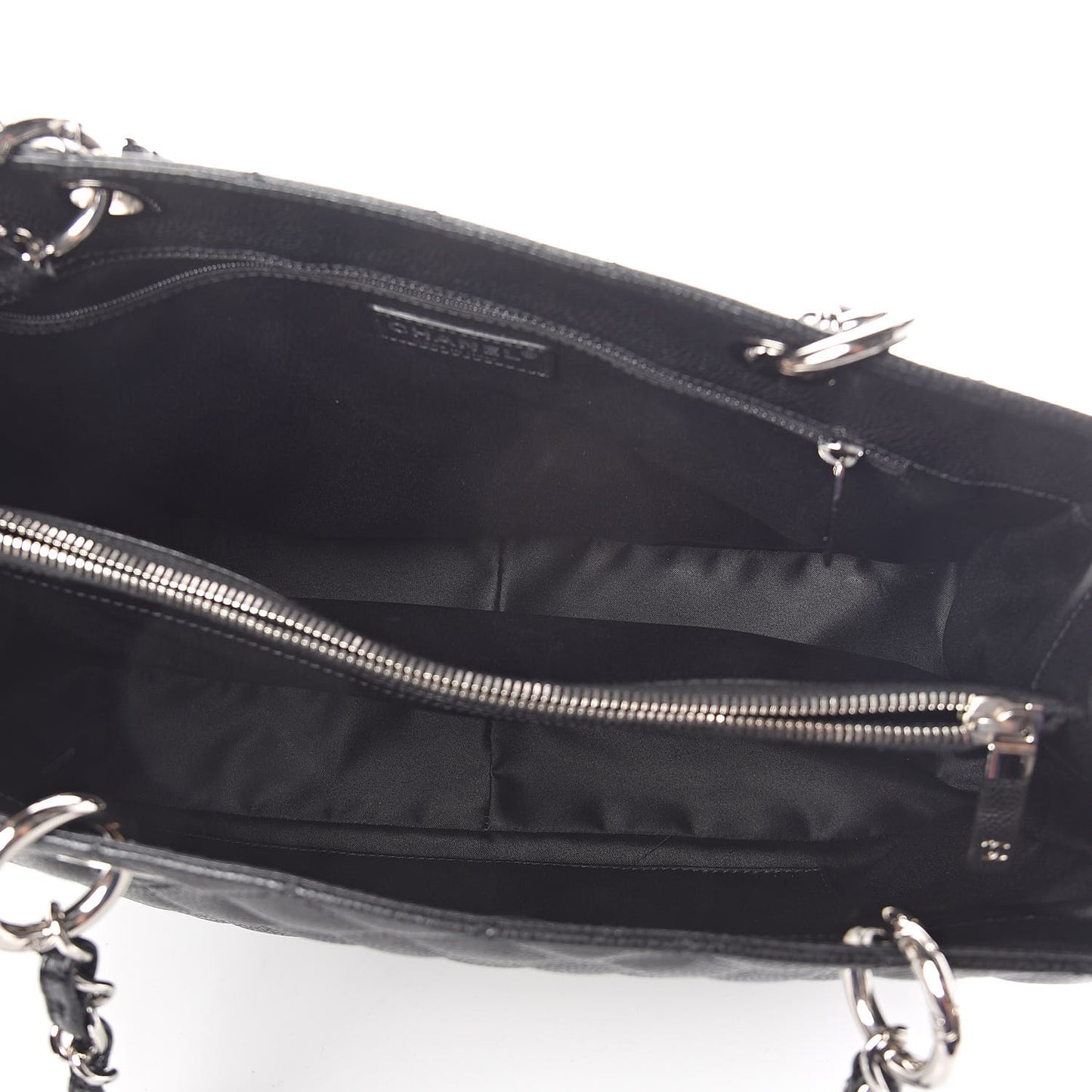 Caviar Quilted Grand Shopping Tote GST Black