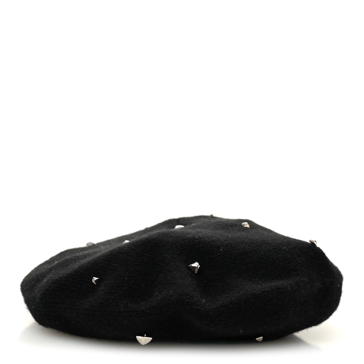 Hermes Cashmere Medor Studded Darling Beret S Black 3 of 9