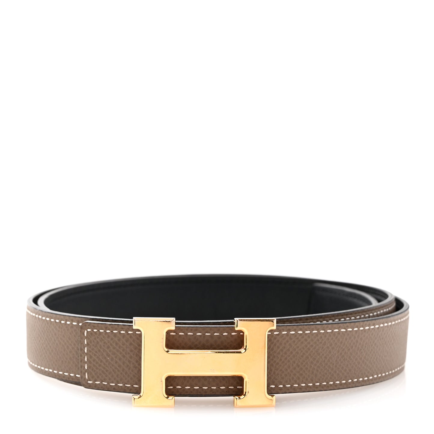 Swift Epsom H Belt 90 36 Black Etoupe