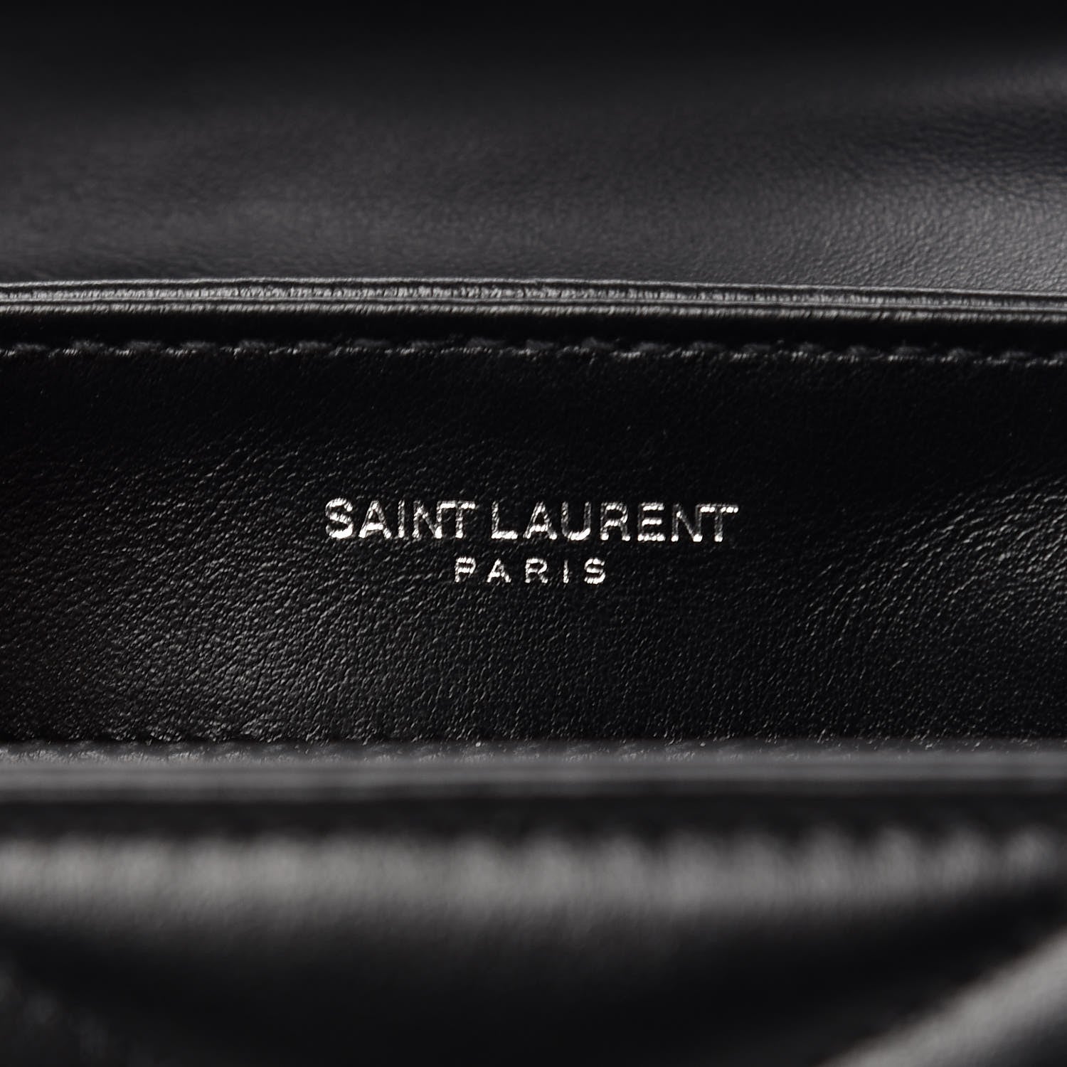 Saint Laurent Calfskin Y Quilted Monogram Toy Loulou Crossbody Bag Black 6 of 10