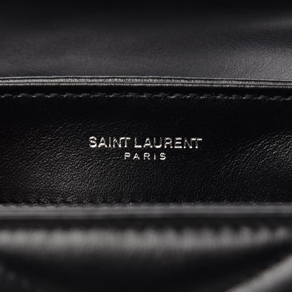 Saint Laurent Calfskin Y Quilted Monogram Toy Loulou Crossbody Bag Black 6 of 10
