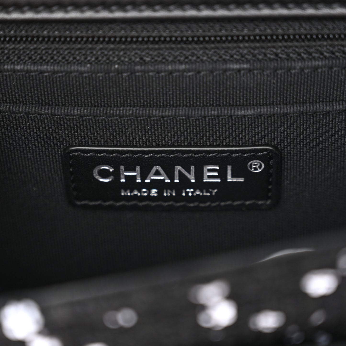 Tweed Sequin Quilted Double You Mini Flap So Black