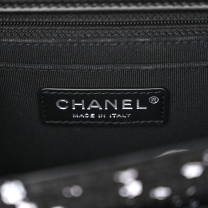 Chanel Tweed Sequin Quilted Double You Mini Flap So Black 6 of 11