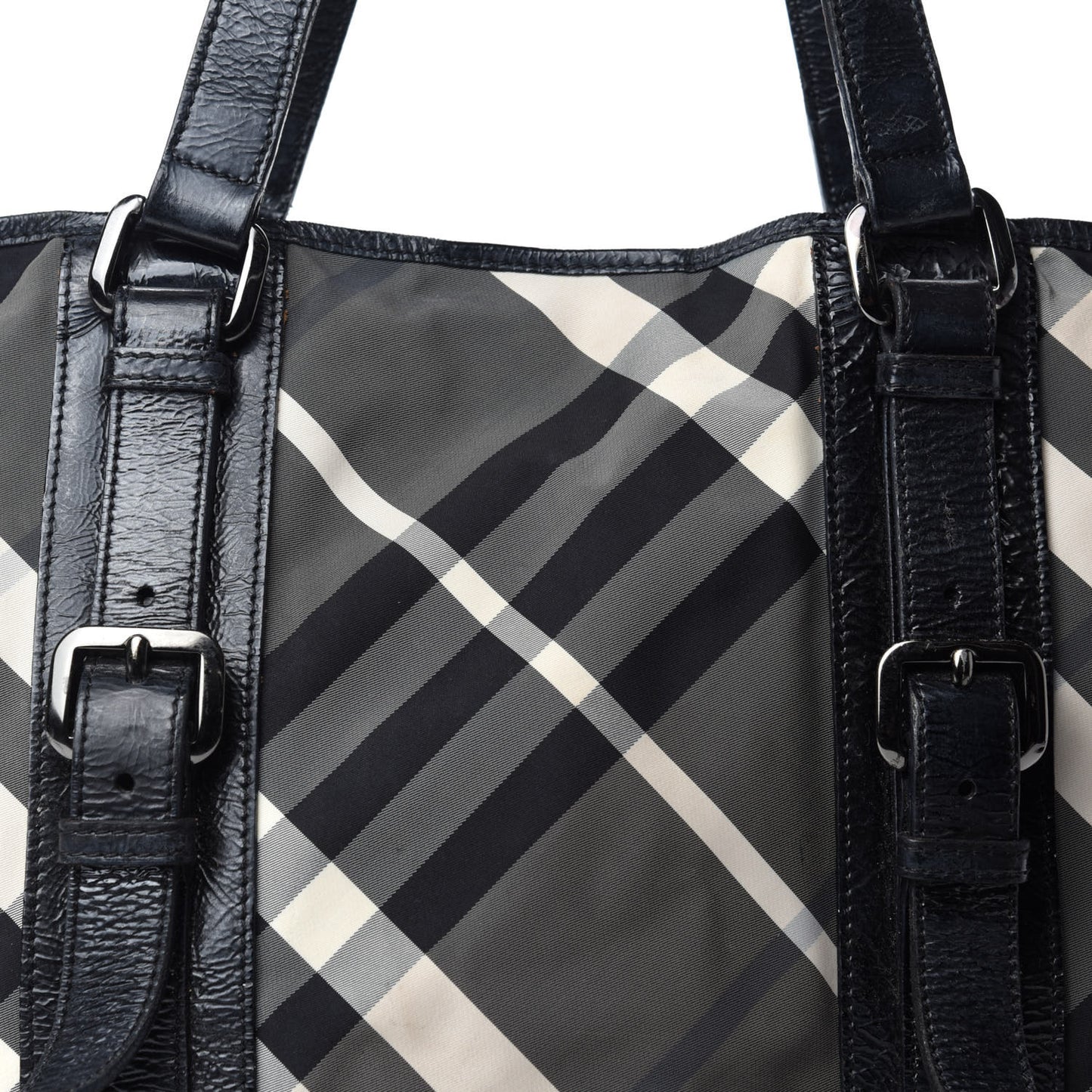 Nylon Beat Check Victoria Tote Black