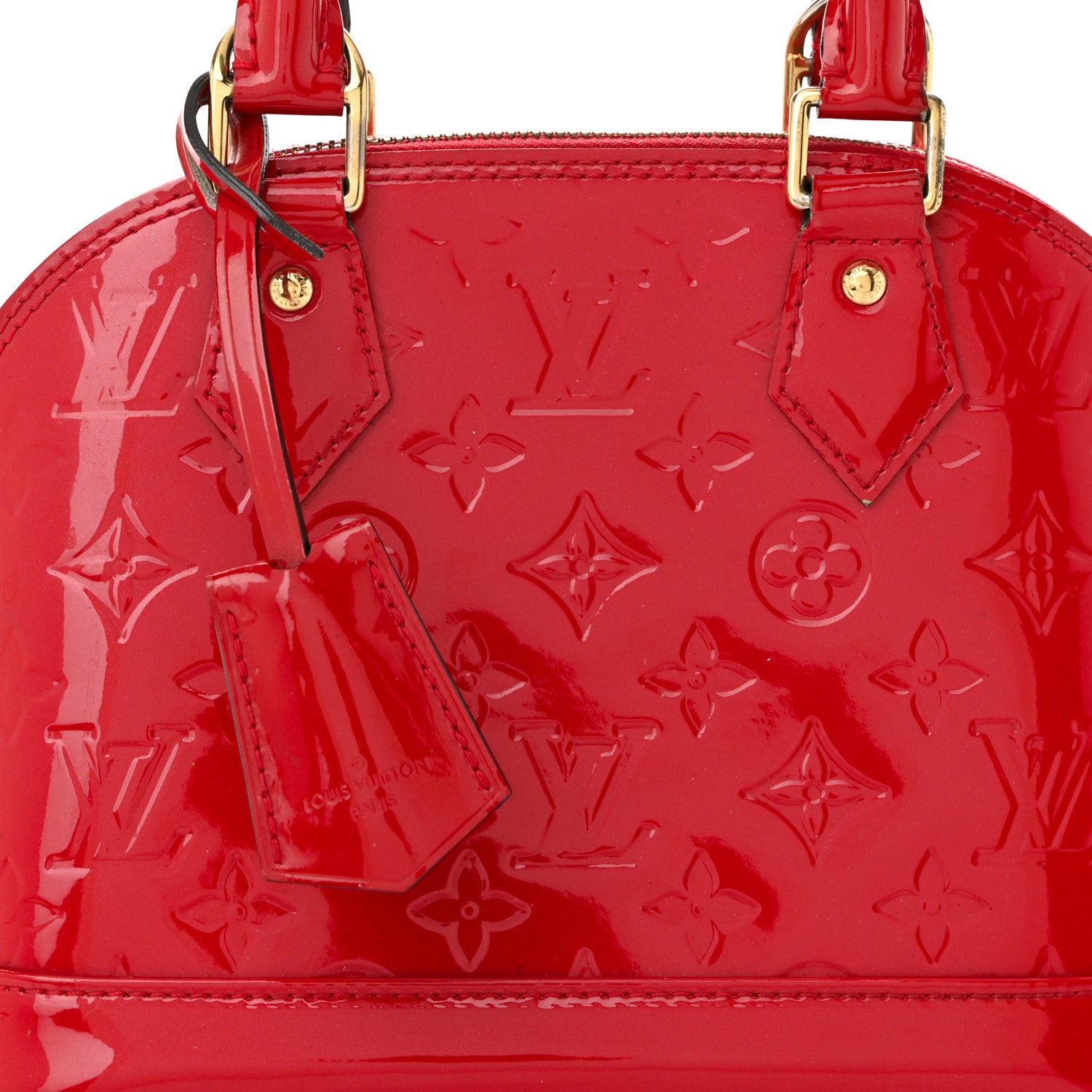 Louis Vuitton Vernis Alma BB Cherry 8 of 12