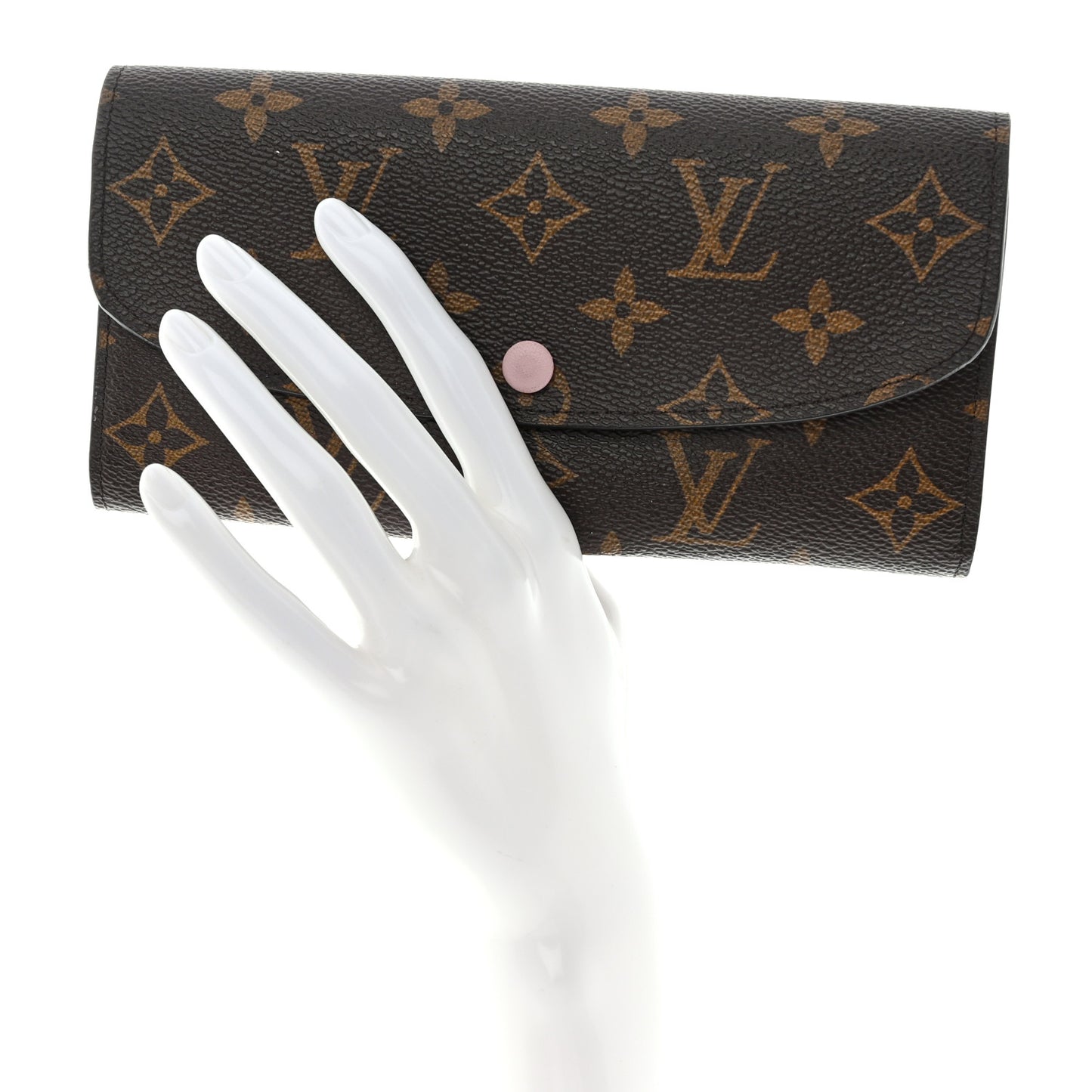 Monogram Emilie Wallet Rose Ballerine