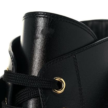 Louis Vuitton Calfskin Wonderland Ranger Boots 38.5 Black 7 of 8