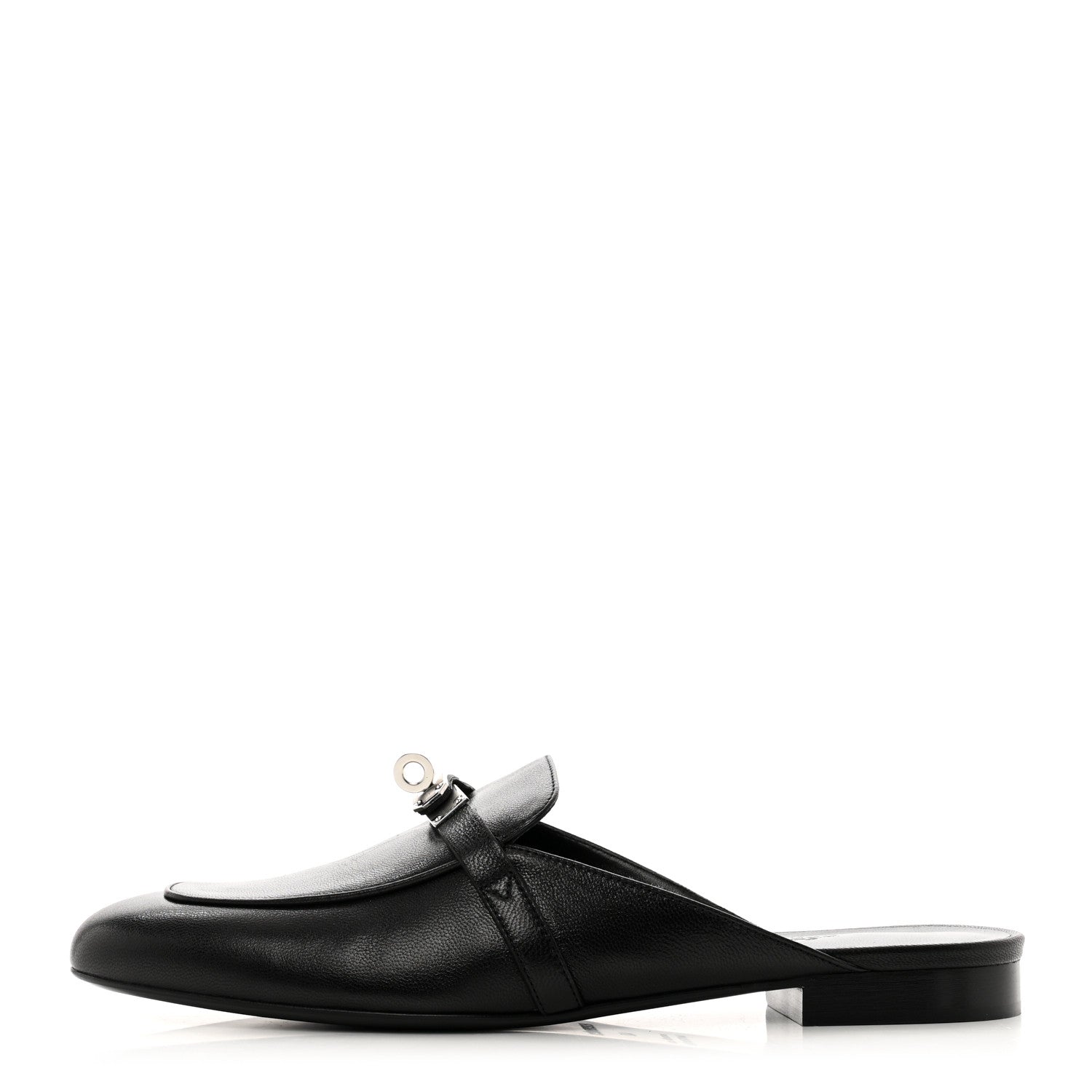 Hermes Goatskin Oz Mules 40 Black 1 of 9