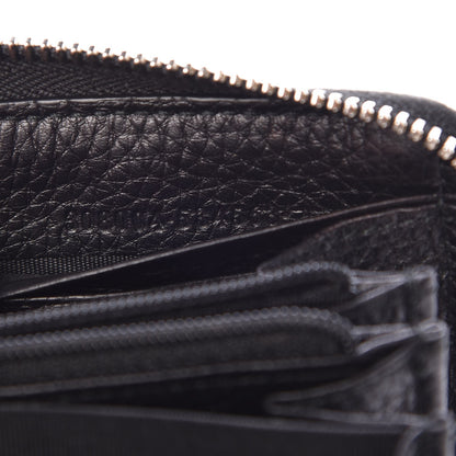 Gucci Pebbled Calfskin Studded Soho Zip Around Wallet Black 7 of 7