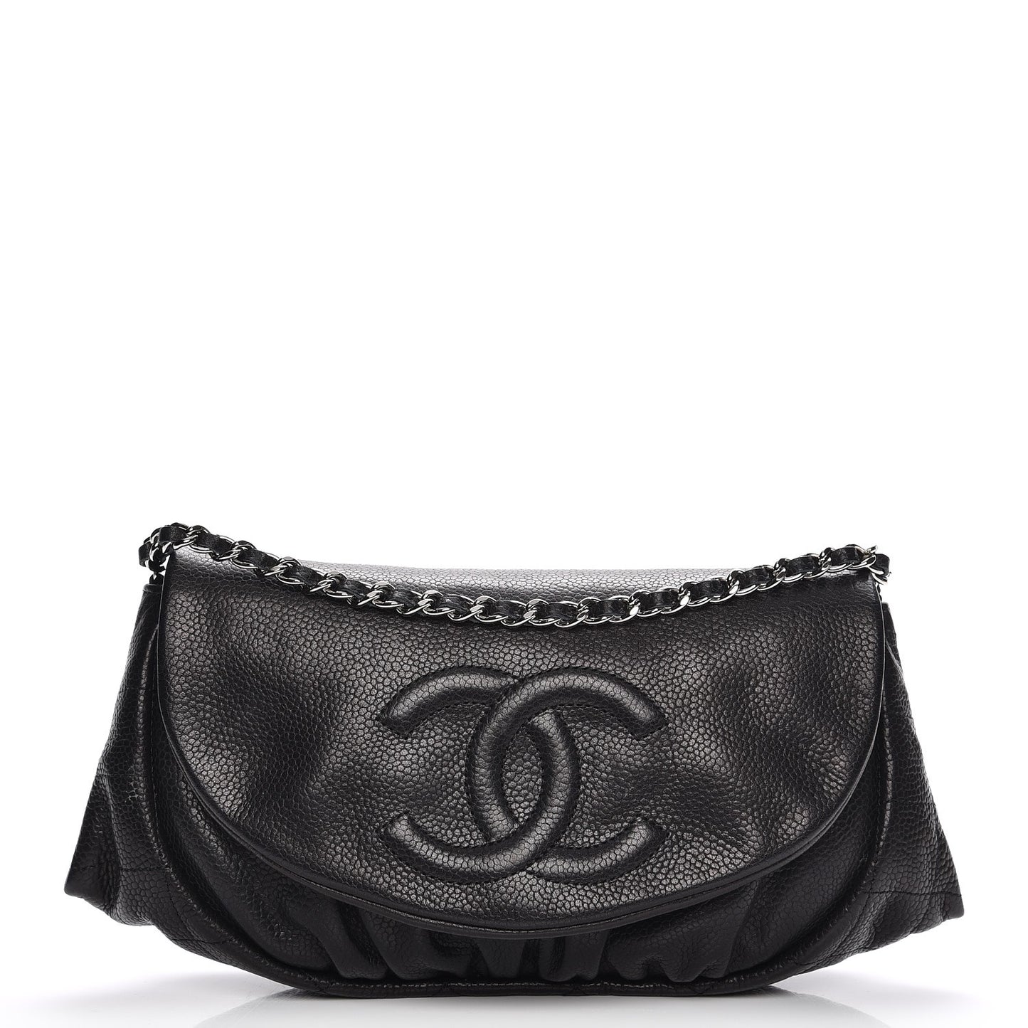Caviar Half Moon Wallet On Chain WOC Black