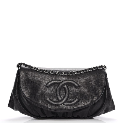 Chanel Caviar Half Moon Wallet On Chain WOC Black 1 of 9