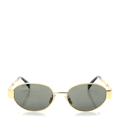Celine Metal Triomphe 01 Sunglasses CL40235U Gold Green 2 of 6