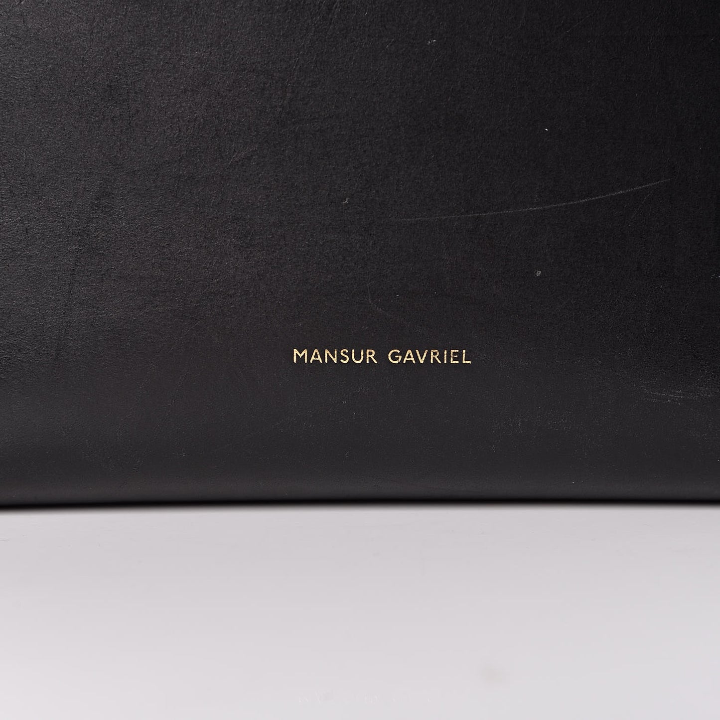 Vegetable Tanned Calfskin Bucket Bag Black Royal