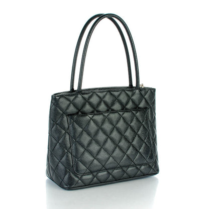 Chanel Caviar Quilted Medallion Tote Black 3 of 10