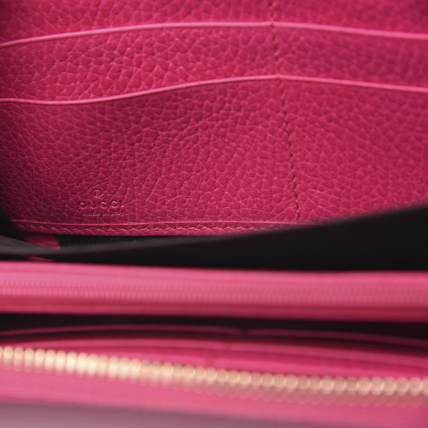 Gucci Dollar Calfskin GG Marmont Zip Around Wallet Box Pink 6 of 7
