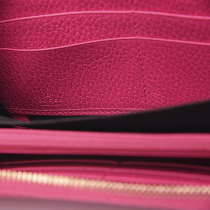 Gucci Dollar Calfskin GG Marmont Zip Around Wallet Box Pink 6 of 7