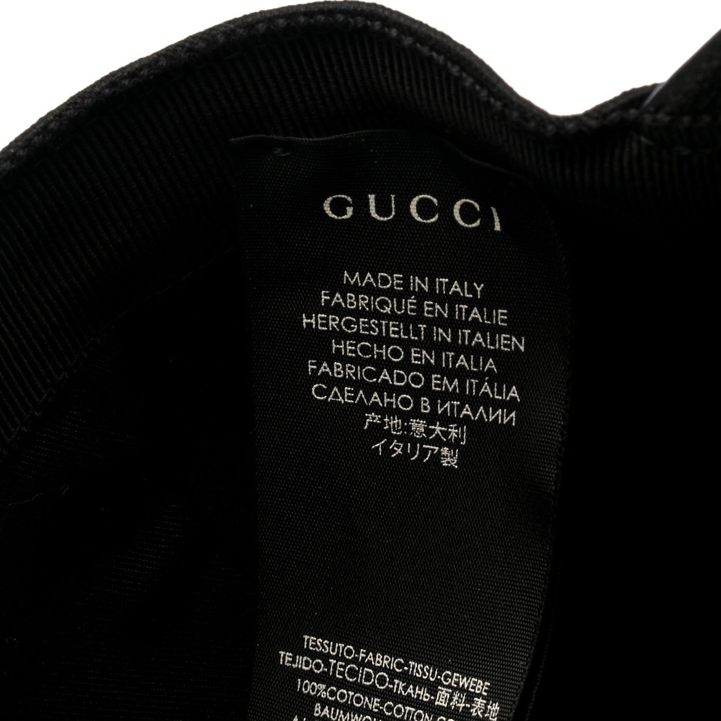 Cotton Web Baseball Hat L Black