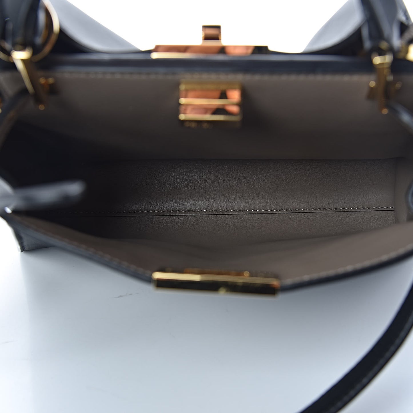 Vitello Tahiti Burro Medium Peekaboo Iconic Essentially Satchel Black Corda