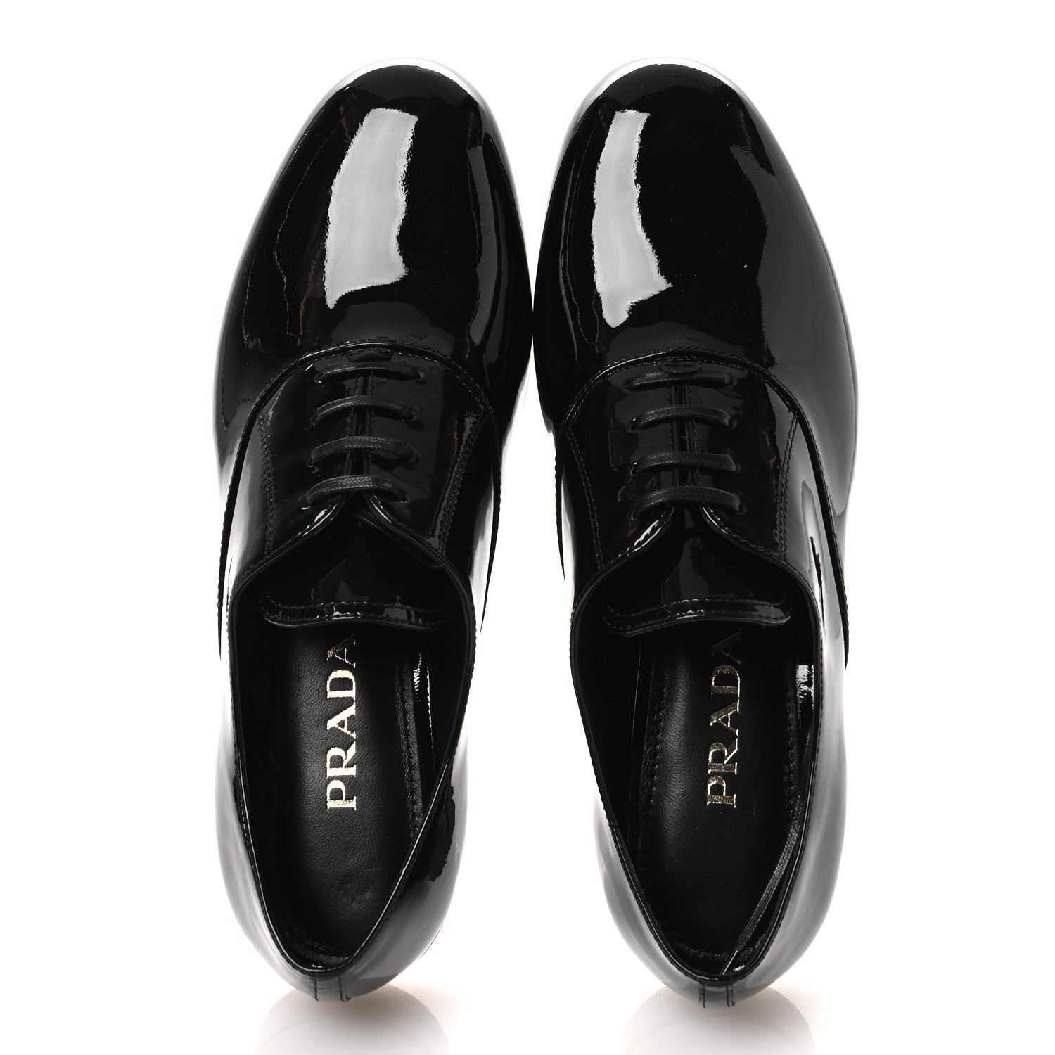 Prada Patent Oxfords 35 Black 2 of 11