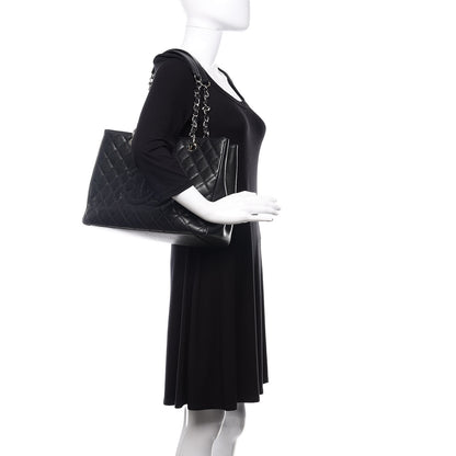 Chanel Caviar Quilted Grand Shopping Tote GST Black 2 of 12