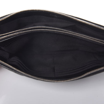 Chanel Caviar Quilted Large Zipped Clutch Black 5 of 9