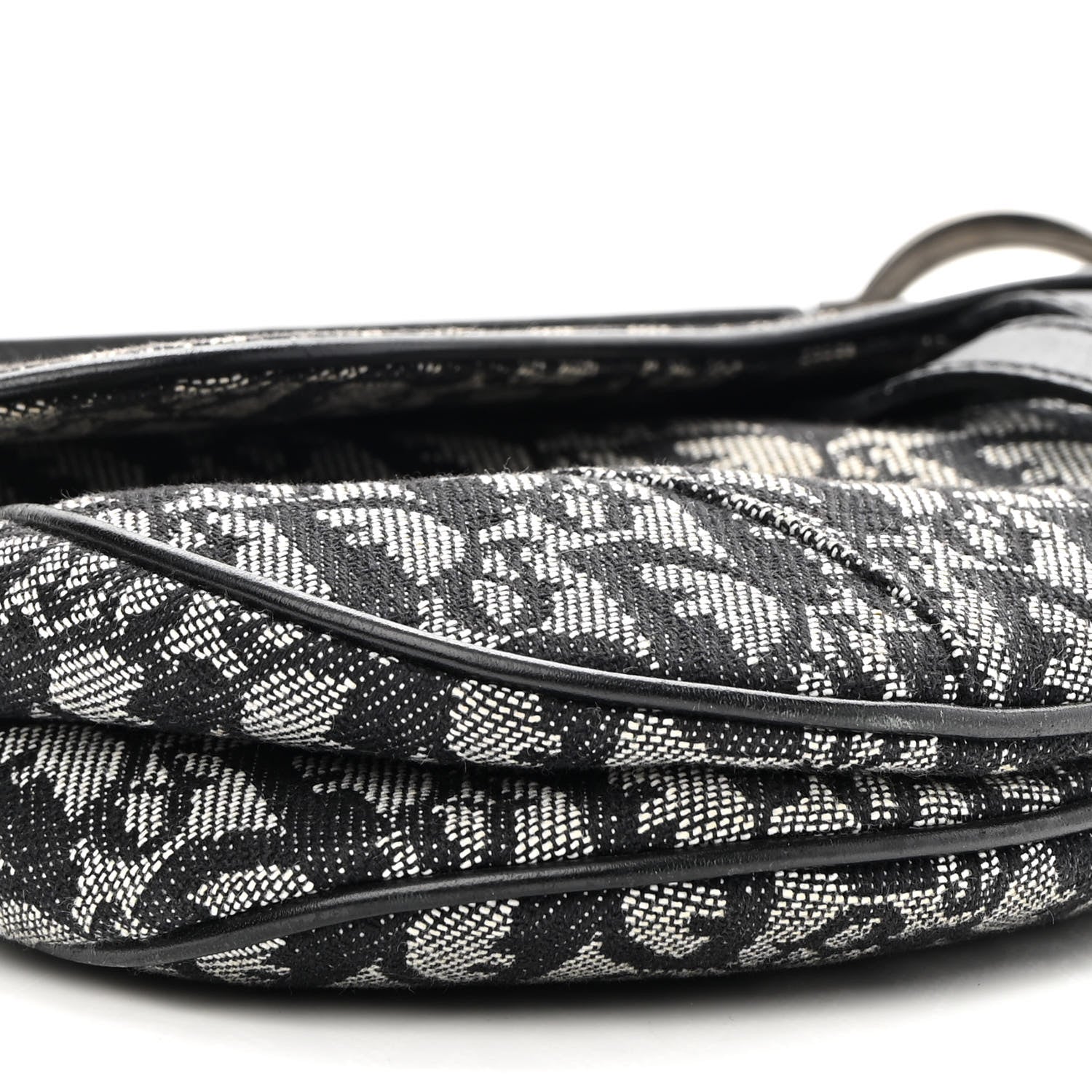 Christian Dior Monogram Saddle Bag Black 8 of 9