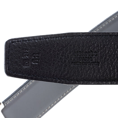Hermes Box Togo Reversible Constance 32mm H Belt 68 Ardoise Noir 5 of 6