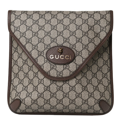 Gucci GG Supreme Monogram Web Medium Neo Vintage Flap Messenger Bag Beige New Acero 1 of 13