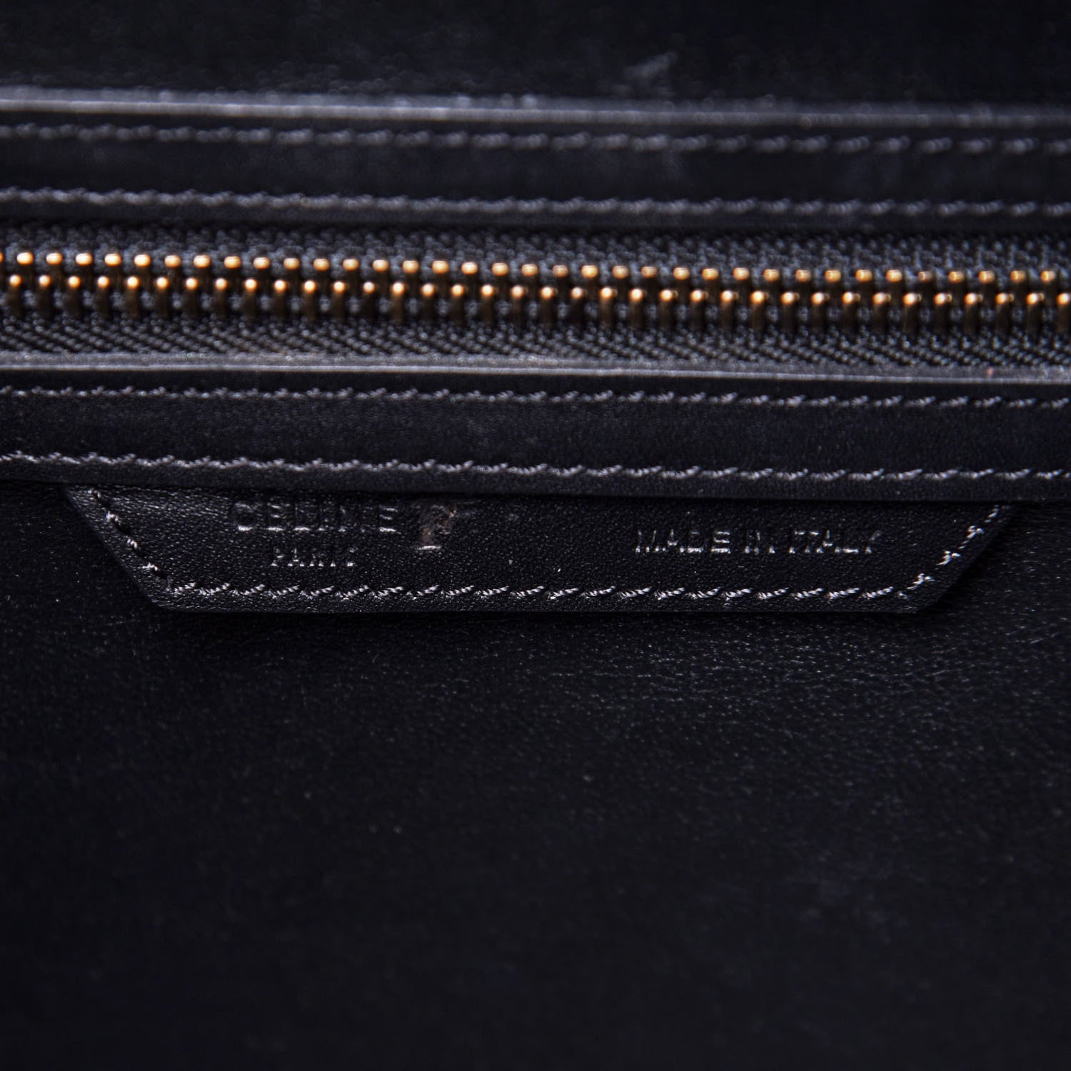 Celine Twill Smooth Calfskin Mini Luggage Dune Black 10 of 14