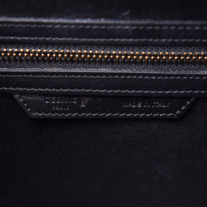 Celine Twill Smooth Calfskin Mini Luggage Dune Black 10 of 14