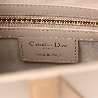 Christian Dior Supple Calfskin Two Tone Saddle Bag With Strap Biscuit Trench Beige 6 of 10