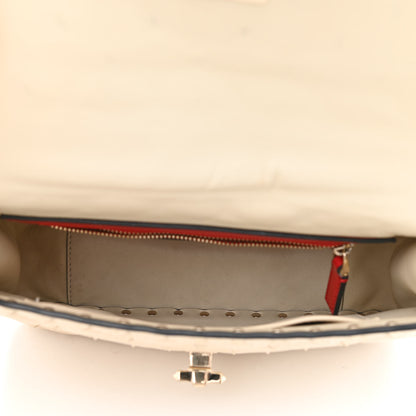 Valentino Garavani Nappa Medium Rockstud Spike Shoulder Bag Light Ivory 5 of 12