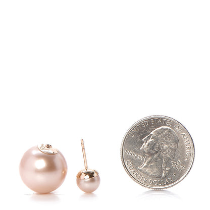 Christian Dior Pearl Mise En Dior Tribal Earrings Pink 2 of 4