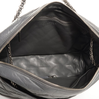 Chanel Aged Calfskin Quilted Large Reissue Camera Case Grey 5 of 7