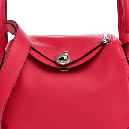 Hermes Swift Verso Mini Lindy 20 Framboise Rouge Sellier 8 of 11