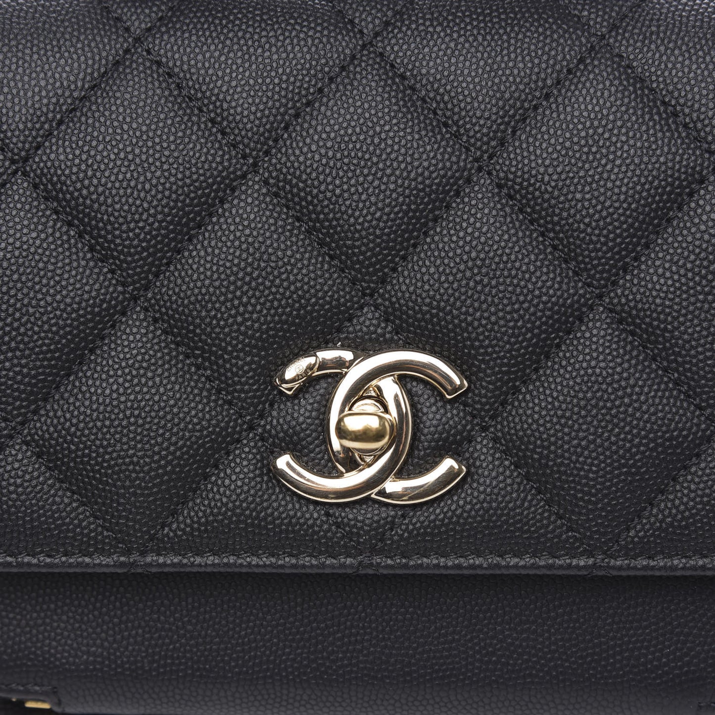 Caviar Quilted Mini Business Affinity Flap Black