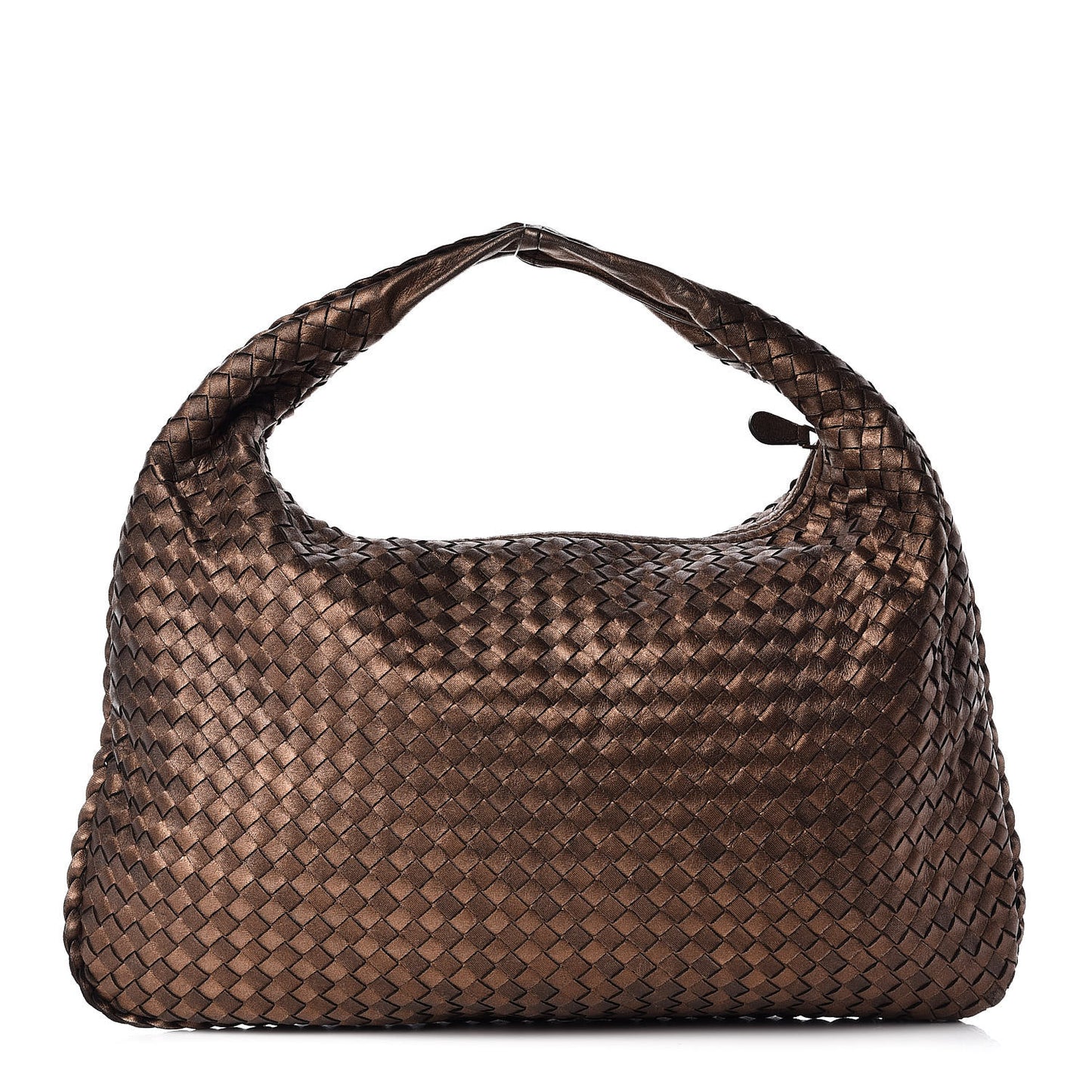 Nappa Intrecciato Large Veneta Hobo Copper